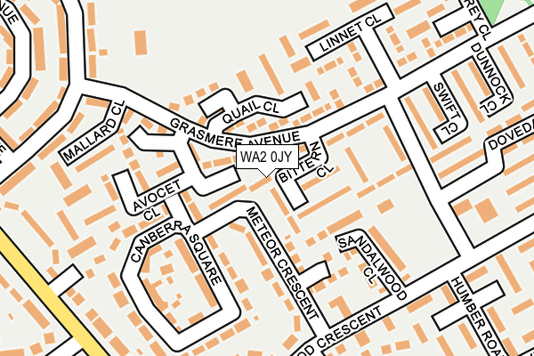 WA2 0JY map - OS OpenMap – Local (Ordnance Survey) WA2 0JY map - OS OpenMap – Local (Ordnance Survey)