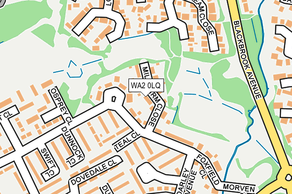 WA2 0LQ map - OS OpenMap – Local (Ordnance Survey) WA2 0LQ map - OS OpenMap – Local (Ordnance Survey)