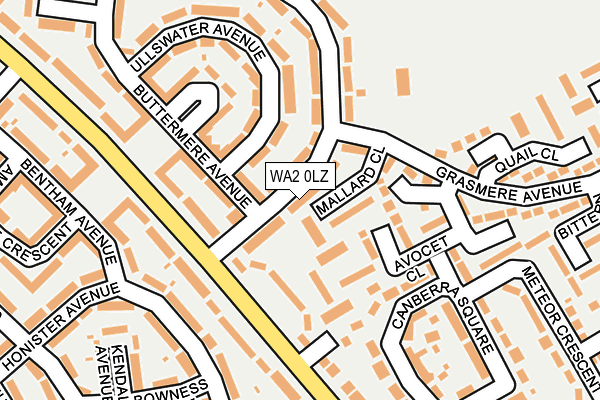 WA2 0LZ map - OS OpenMap – Local (Ordnance Survey) WA2 0LZ map - OS OpenMap – Local (Ordnance Survey)