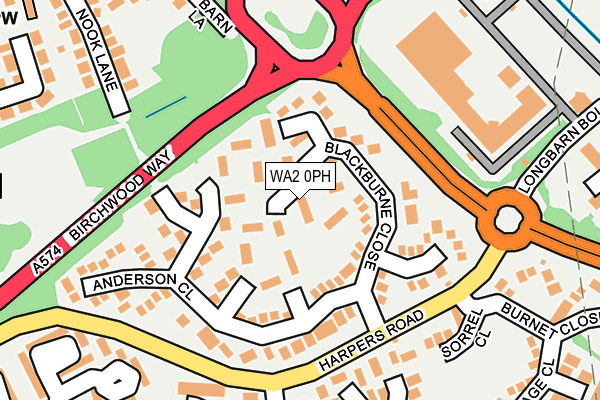 WA2 0PH map - OS OpenMap – Local (Ordnance Survey) WA2 0PH map - OS OpenMap – Local (Ordnance Survey)