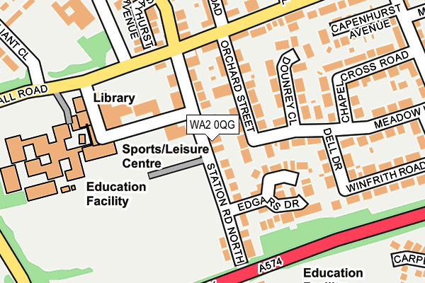 WA2 0QG map - OS OpenMap – Local (Ordnance Survey) WA2 0QG map - OS OpenMap – Local (Ordnance Survey)