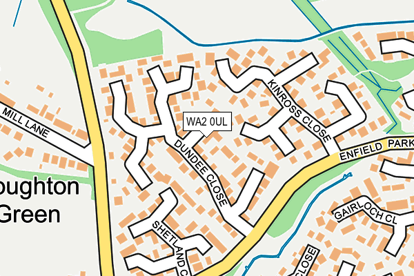WA2 0UL map - OS OpenMap – Local (Ordnance Survey) WA2 0UL map - OS OpenMap – Local (Ordnance Survey)