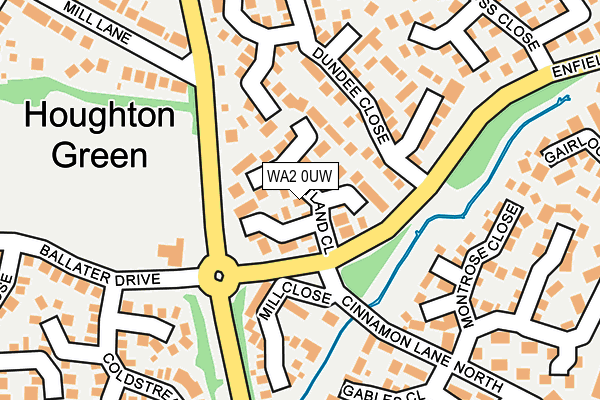 WA2 0UW map - OS OpenMap – Local (Ordnance Survey) WA2 0UW map - OS OpenMap – Local (Ordnance Survey)
