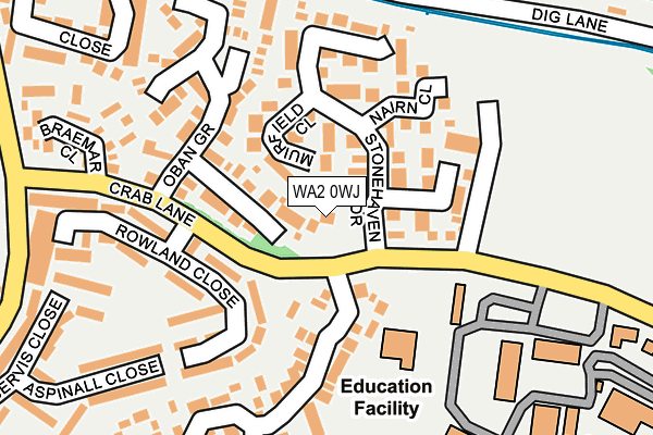 WA2 0WJ map - OS OpenMap – Local (Ordnance Survey) WA2 0WJ map - OS OpenMap – Local (Ordnance Survey)