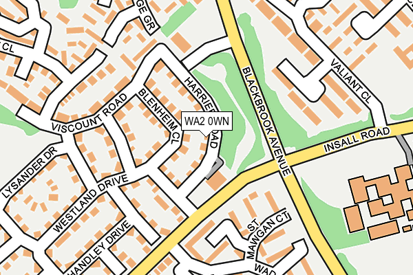 WA2 0WN map - OS OpenMap – Local (Ordnance Survey) WA2 0WN map - OS OpenMap – Local (Ordnance Survey)