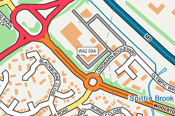 WA2 0XA map - OS OpenMap – Local (Ordnance Survey) WA2 0XA map - OS OpenMap – Local (Ordnance Survey)