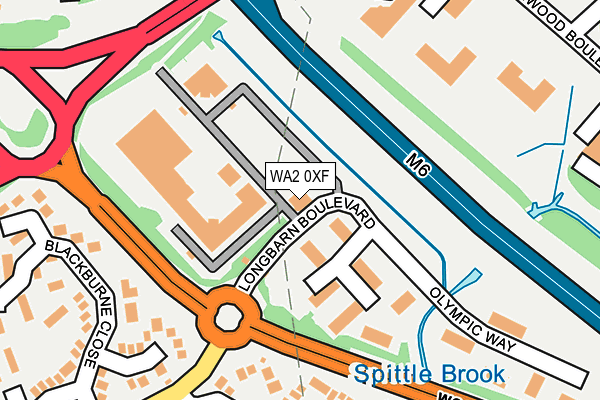 WA2 0XF map - OS OpenMap – Local (Ordnance Survey) WA2 0XF map - OS OpenMap – Local (Ordnance Survey)