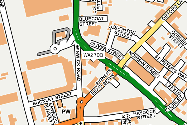 WA2 7DQ map - OS OpenMap – Local (Ordnance Survey) WA2 7DQ map - OS OpenMap – Local (Ordnance Survey)
