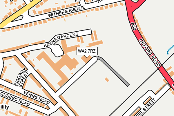 WA2 7RZ map - OS OpenMap – Local (Ordnance Survey) WA2 7RZ map - OS OpenMap – Local (Ordnance Survey)