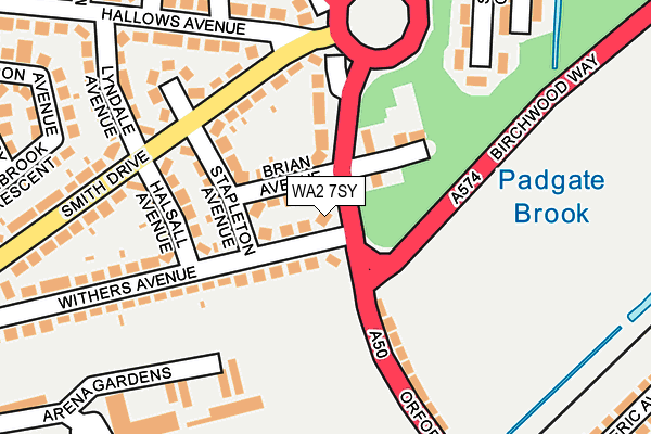 WA2 7SY map - OS OpenMap – Local (Ordnance Survey) WA2 7SY map - OS OpenMap – Local (Ordnance Survey)