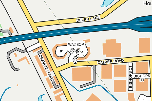 WA2 8QP map - OS OpenMap – Local (Ordnance Survey) WA2 8QP map - OS OpenMap – Local (Ordnance Survey)