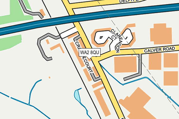 WA2 8QU map - OS OpenMap – Local (Ordnance Survey) WA2 8QU map - OS OpenMap – Local (Ordnance Survey)