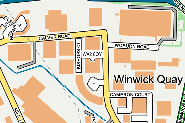 WA2 8QY map - OS OpenMap – Local (Ordnance Survey) WA2 8QY map - OS OpenMap – Local (Ordnance Survey)