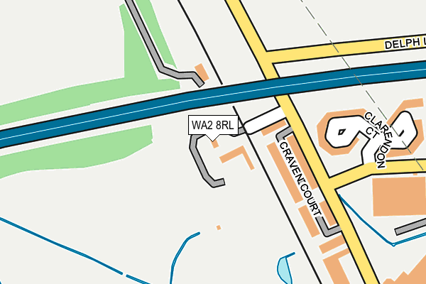 WA2 8RL map - OS OpenMap – Local (Ordnance Survey) WA2 8RL map - OS OpenMap – Local (Ordnance Survey)