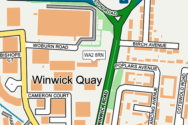 WA2 8RN map - OS OpenMap – Local (Ordnance Survey) WA2 8RN map - OS OpenMap – Local (Ordnance Survey)