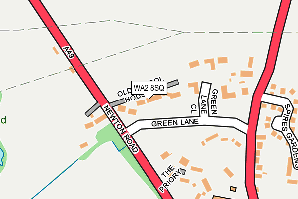 WA2 8SQ map - OS OpenMap – Local (Ordnance Survey) WA2 8SQ map - OS OpenMap – Local (Ordnance Survey)