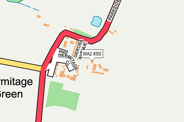 WA2 8SS map - OS OpenMap – Local (Ordnance Survey) WA2 8SS map - OS OpenMap – Local (Ordnance Survey)