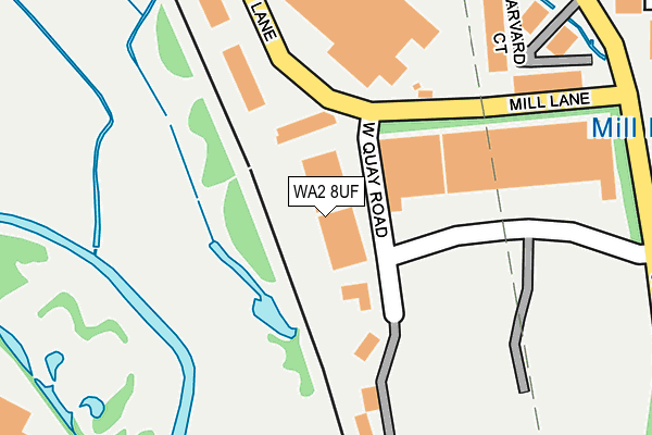 WA2 8UF map - OS OpenMap – Local (Ordnance Survey) WA2 8UF map - OS OpenMap – Local (Ordnance Survey)