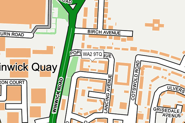 WA2 9TQ map - OS OpenMap – Local (Ordnance Survey) WA2 9TQ map - OS OpenMap – Local (Ordnance Survey)