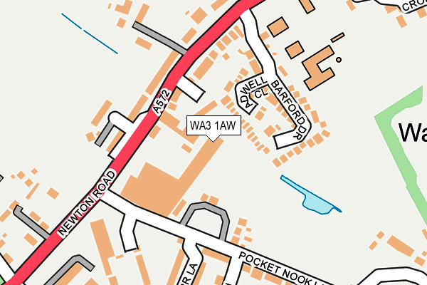 WA3 1AW map - OS OpenMap – Local (Ordnance Survey) WA3 1AW map - OS OpenMap – Local (Ordnance Survey)
