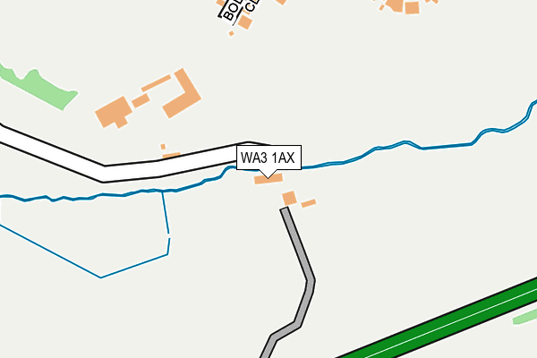 WA3 1AX map - OS OpenMap – Local (Ordnance Survey) WA3 1AX map - OS OpenMap – Local (Ordnance Survey)