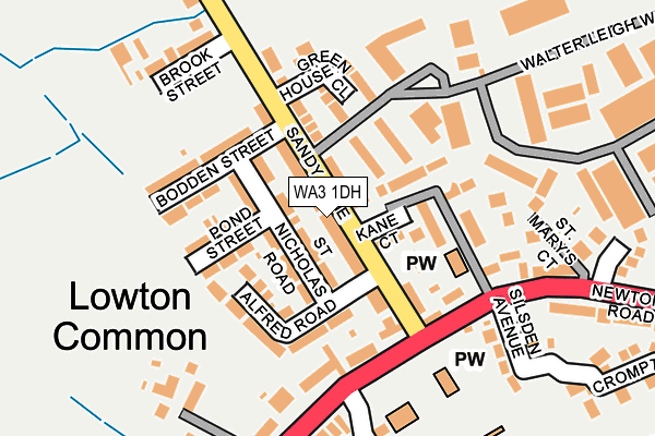 WA3 1DH map - OS OpenMap – Local (Ordnance Survey) WA3 1DH map - OS OpenMap – Local (Ordnance Survey)