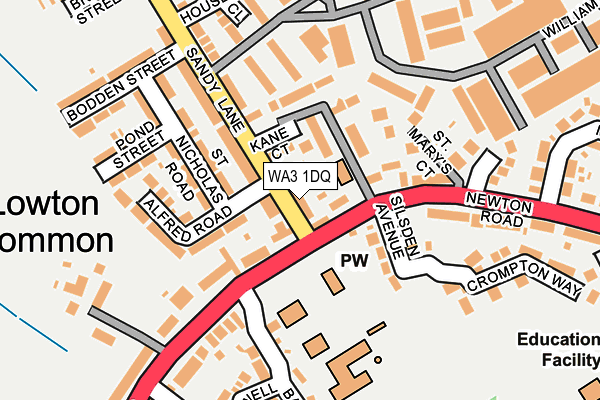 WA3 1DQ map - OS OpenMap – Local (Ordnance Survey) WA3 1DQ map - OS OpenMap – Local (Ordnance Survey)