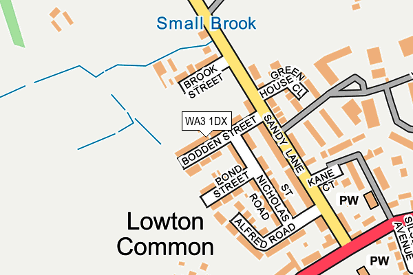 WA3 1DX map - OS OpenMap – Local (Ordnance Survey) WA3 1DX map - OS OpenMap – Local (Ordnance Survey)