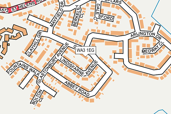 WA3 1EG map - OS OpenMap – Local (Ordnance Survey) WA3 1EG map - OS OpenMap – Local (Ordnance Survey)