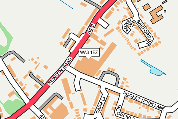 WA3 1EZ map - OS OpenMap – Local (Ordnance Survey) WA3 1EZ map - OS OpenMap – Local (Ordnance Survey)
