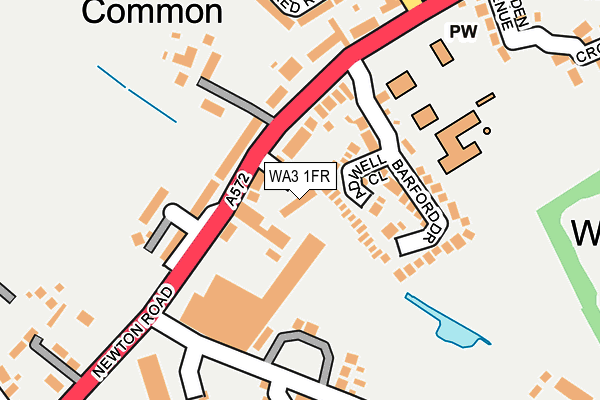 WA3 1FR map - OS OpenMap – Local (Ordnance Survey) WA3 1FR map - OS OpenMap – Local (Ordnance Survey)