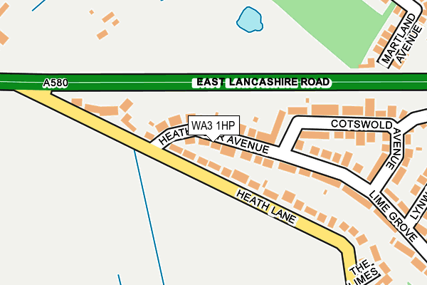 WA3 1HP map - OS OpenMap – Local (Ordnance Survey) WA3 1HP map - OS OpenMap – Local (Ordnance Survey)