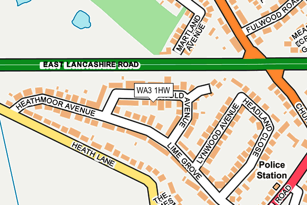 WA3 1HW map - OS OpenMap – Local (Ordnance Survey) WA3 1HW map - OS OpenMap – Local (Ordnance Survey)