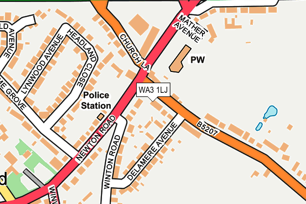 WA3 1LJ map - OS OpenMap – Local (Ordnance Survey) WA3 1LJ map - OS OpenMap – Local (Ordnance Survey)