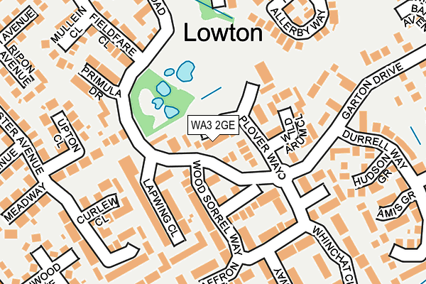 WA3 2GE map - OS OpenMap – Local (Ordnance Survey) WA3 2GE map - OS OpenMap – Local (Ordnance Survey)