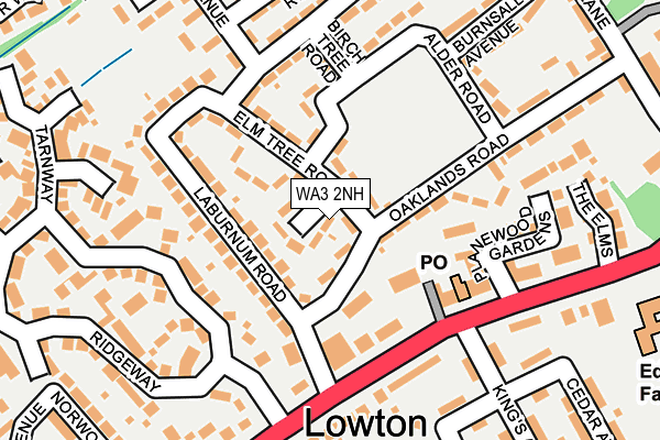 WA3 2NH map - OS OpenMap – Local (Ordnance Survey) WA3 2NH map - OS OpenMap – Local (Ordnance Survey)