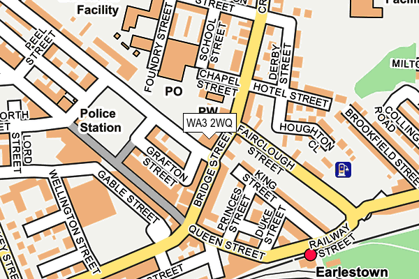WA3 2WQ map - OS OpenMap – Local (Ordnance Survey) WA3 2WQ map - OS OpenMap – Local (Ordnance Survey)