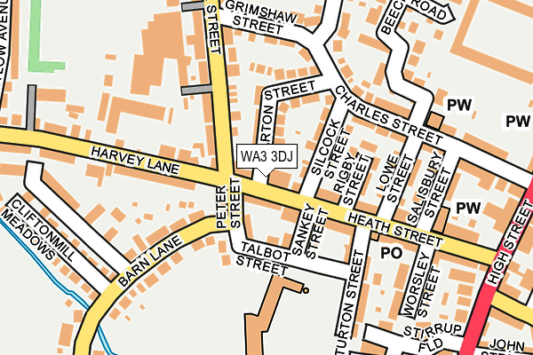 WA3 3DJ map - OS OpenMap – Local (Ordnance Survey) WA3 3DJ map - OS OpenMap – Local (Ordnance Survey)