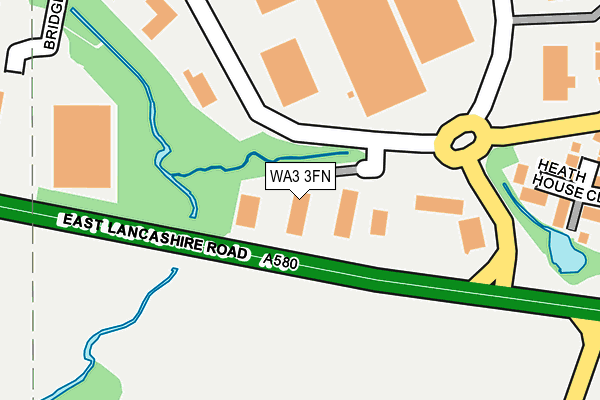 WA3 3FN map - OS OpenMap – Local (Ordnance Survey) WA3 3FN map - OS OpenMap – Local (Ordnance Survey)