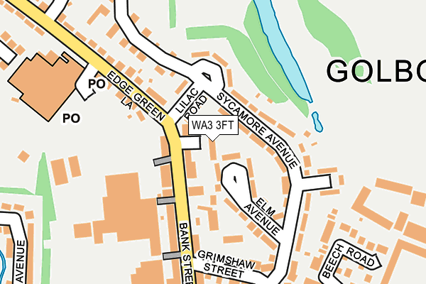 WA3 3FT map - OS OpenMap – Local (Ordnance Survey) WA3 3FT map - OS OpenMap – Local (Ordnance Survey)