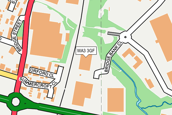 WA3 3GF map - OS OpenMap – Local (Ordnance Survey) WA3 3GF map - OS OpenMap – Local (Ordnance Survey)