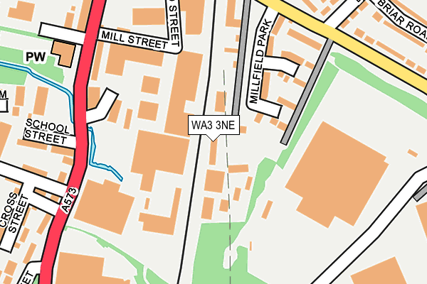 WA3 3NE map - OS OpenMap – Local (Ordnance Survey) WA3 3NE map - OS OpenMap – Local (Ordnance Survey)
