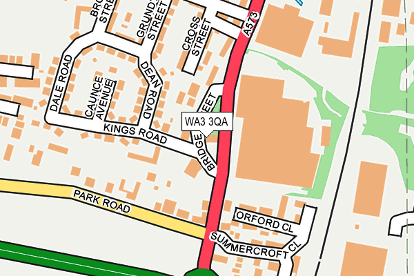 WA3 3QA map - OS OpenMap – Local (Ordnance Survey) WA3 3QA map - OS OpenMap – Local (Ordnance Survey)
