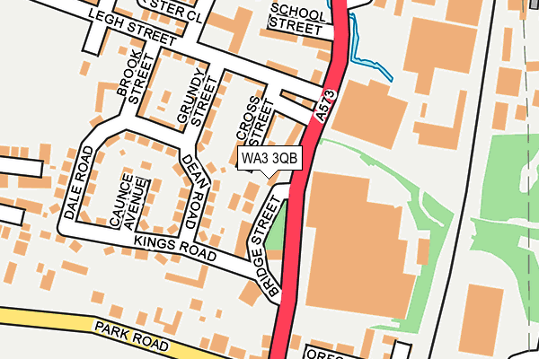 WA3 3QB map - OS OpenMap – Local (Ordnance Survey) WA3 3QB map - OS OpenMap – Local (Ordnance Survey)