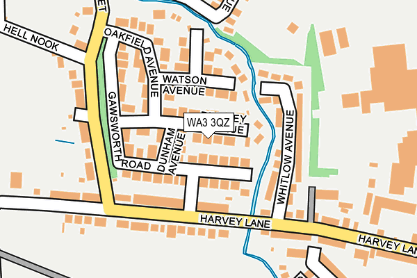 WA3 3QZ map - OS OpenMap – Local (Ordnance Survey) WA3 3QZ map - OS OpenMap – Local (Ordnance Survey)