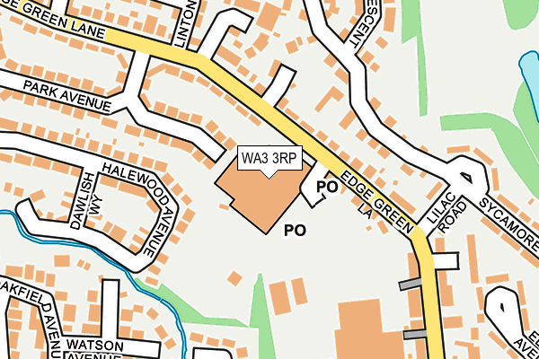 WA3 3RP map - OS OpenMap – Local (Ordnance Survey) WA3 3RP map - OS OpenMap – Local (Ordnance Survey)