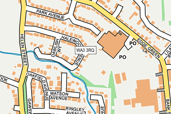WA3 3RQ map - OS OpenMap – Local (Ordnance Survey) WA3 3RQ map - OS OpenMap – Local (Ordnance Survey)