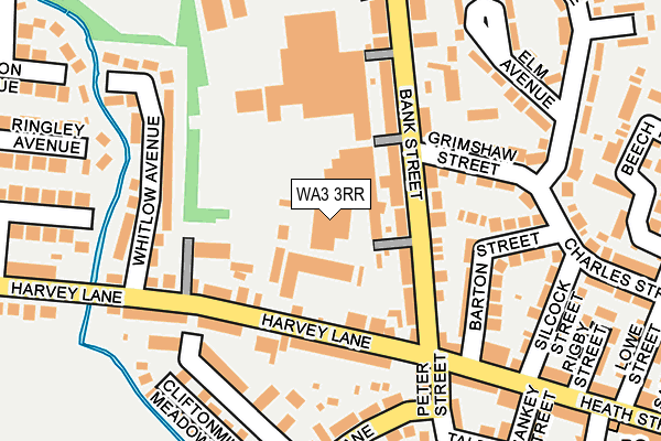 WA3 3RR map - OS OpenMap – Local (Ordnance Survey) WA3 3RR map - OS OpenMap – Local (Ordnance Survey)