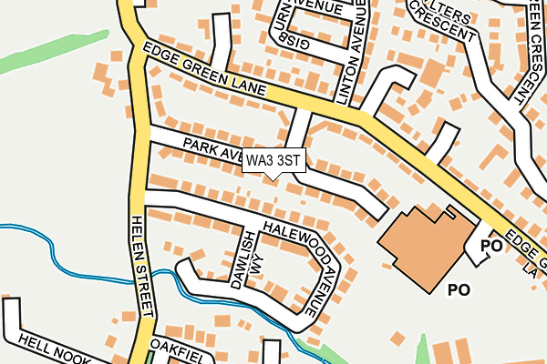 WA3 3ST map - OS OpenMap – Local (Ordnance Survey) WA3 3ST map - OS OpenMap – Local (Ordnance Survey)