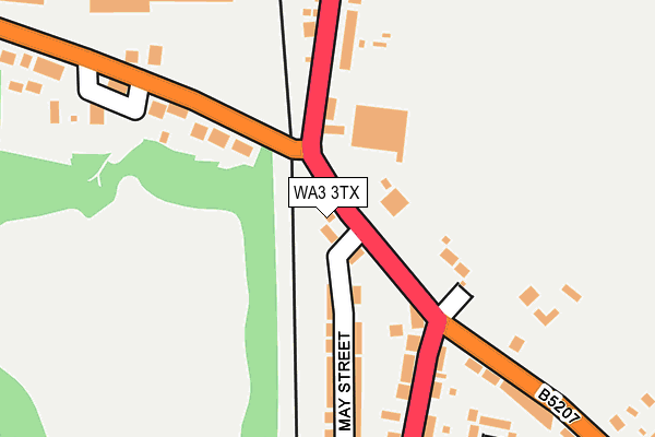 WA3 3TX map - OS OpenMap – Local (Ordnance Survey) WA3 3TX map - OS OpenMap – Local (Ordnance Survey)